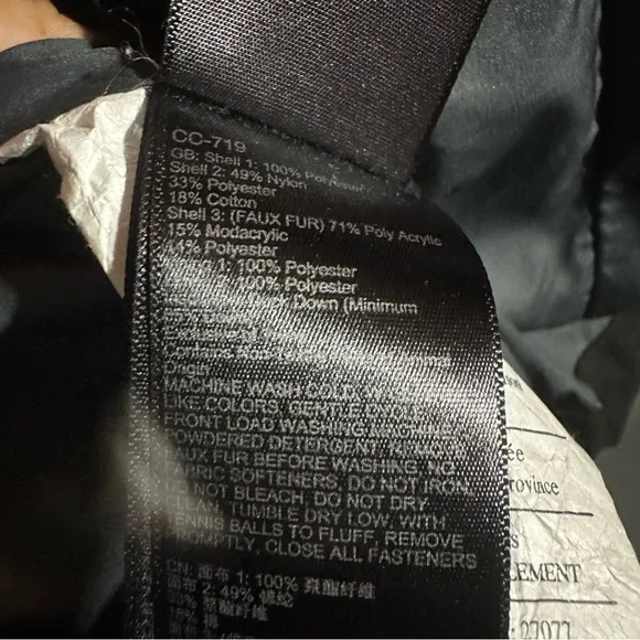 Marmot Women’s Southgate 700 black/ gray down jacket Size XL - Picture 6 of 6